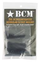 BCMGUNFIGHTER SCOUT LIGHT MOUNT MODULARModular Scout Light Mount Black - Fully ambidextrous made to mount flush or cantilever off either the left or right side of the rail system - Designed for use with SureFires Scout Light mounting interface - Multiple mounting holeswith SureFires Scout Light mounting interface - Multiple mounting holes  | NA | 812526021526