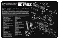 TekMat TEKR17HKVP9SK HK VP9SK Cleaning Mat Black/White Rubber 17 Inch Long HK VP9SK Parts Diagram  | NA | 612409970886