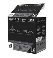 Migra Ammunitions M12LS24 Combinational  12 Gauge 3.50 Inch 1 5/8 oz 2, 4 Shot 25 Per Box/10 Cs | 683828726514