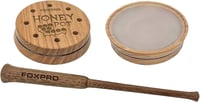 Foxpro HPCRYSTAL Honey Pot  Friction Call Turkey Sounds Attracts Turkeys Natural Honey Locust Wood/Crystal | 831621007495