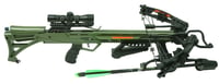 Rocky Mountain RM58003 RM405 Crossbow Pkg OD Green Draw Weight 200 lbs 35 Inch Long Includes Bolts/Cocking Device/Quiver/Scope | 818322013024