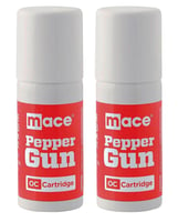 Mace 80721 Pepper Gun Refill Cartridge 28 Grams OC Pepper 20 ft Range 2 Per Pack | 022188807218