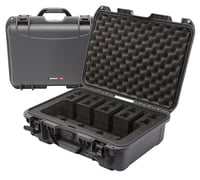 Nanuk 9254UP7 925 4 Up Gun Case Waterproof Graphite Resin w/ ClosedCell Foam Padding 17 Inch L x 11.80 Inch W x 6.40 Inch H Interior Dimensions | 666365018014