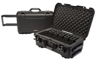 Nanuk 9356UP1 935 6 Up Pistol Case Black Polymer w/ ClosedCell Foam Padding 22 Inch L x 14 Inch W x 9 Inch H Interior Dimensions | 666365018021