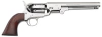 Pietta PF51OS36712 1851 Navy  InchOld Silver Inch 36 Cal 7.50 Inch 6rd Old Silver Frame,  Octagon Barrel, Walnut Grip | 641996730191