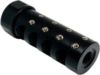 American Precision Arms G3A1222N The Answer Gen 3 Micro Bastard Brake Black Nitride Stainless Steel with 1/2 Inch28 tpi Threads, 2.20 Inch OAL  .600 Inch.750 Inch Diameter for 223 Rem ARPlatform  Hunting Rifles | 810131790004