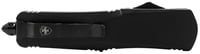 Templar Knife LBR231 Black Rubber Gen II Large 3.50 Inch OTF Tanto Plain Black Oxide Stonewashed 440C SS Blade/5.25 Inch Black Rubber/Aluminum Handle Features Glass Breaker Includes Pocket Clip/Sheath | 093674805156