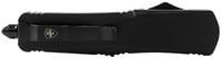 Templar Knife SBR431 Black Rubber Gen II Small 2.25 Inch OTF Dagger Part Serrated Black 440C SS Blade Black Rubber Coated Aluminum Handle Features Glass Breaker/Pocket Clip | 093674805521