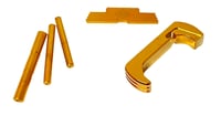 Cross Armory CRG4OKGD 3 Piece Kit  Extended Compatible w/Glock Gen4 Gold Anodized Steel/Aluminum Pistol | 046139039214