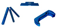 Cross Armory CRG5OKBL 3 Piece Kit  Extended Compatible w/Glock 17/19/26/34 Gen5 Blue Anodized Steel/Aluminum | 726798348529