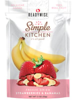 ReadyWise SK05009 Simple Kitchen Freeze Dried Fruit Strawberry  Bananas 1 Serving Pouch 6 Per Case | 851238005682