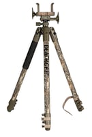 BogPod 1134446 DeathGrip  Tripod, Aluminum with Realtree EXCAPE Camo Finish, Steel Spike Feet, Integrated Bubble Level, Clamp Attachment  360 Degree Pan | 661120103813