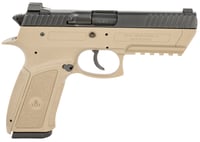 IWI US J941PL9FDII Jericho 941 Enhanced 9mm Luger Caliber with 4.40 Inch Barrel, 171 Capacity, Flat Dark Earth Finish Picatinny Rail Frame, Serrated Black Steel Slide  Polymer Grip | 9x19mm NATO | 859735005893