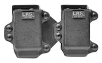 LAG Tactical 34007 M.C.S. Double Mag Case Black Belt Clip Fits Glock Belts 1.50-1.75 Inch Wide | 811256020465