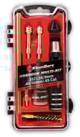 KleenBore HMK3845 Multi-Pistol Kit .38/ .40/ .45/ 9mm/ 10mm Handgun Black/Red  | NA | 026249002766