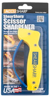 AccuSharp 002C ShearSharp Scissors Sharpener Diamond Tungsten Carbide Sharpener Yellow/Blue | 015896000027