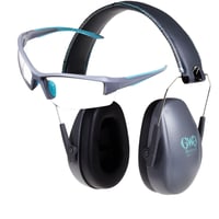 Allen Girls With Guns Assure Protective Safety Glasses  Earmuffs Combo Set Gray/Teal/Black NRR - 23dB | 026509051831