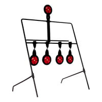 EZ-Aim Deflector Resetting Spinner Target System 16 InchW x 22.25 InchH Black/Red | 026509048152