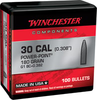BULLETS .308CAL 180GR POWER POINT 100 COUNT | 020892633704