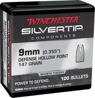 Winchester Ammo WB9ST147X Centerfire Handgun Reloading 9mm 147gr Silvertip Hollow Point 100 Per Box/10 Case | 020892634305