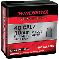 Winchester Ammo WB40TC165X Centerfire Handgun Reloading 40 SW .400 165 gr Full Metal Jacket Truncated Cone 100 Per Box/ 10 Case | 020892633940
