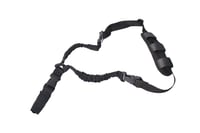 Rukx Gear ATICT1PSB Tactical Single Point Sling Black Nylon Adjustable Bungee | 819644027621