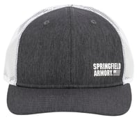 Springfield Armory GEP2382 Flag Trucker Hat Black/Gray Adjustable Snapback OSFA Structured | 706397940638