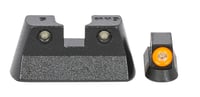 Meprolight USA 477773131 HyperBright  Green Tritium Orange Outline Front SightGreen Tritium Black Outline Rear Sight CZ 75/82/83/85 | 810013521382