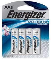 ENERGIZER ULTIMATE LITHIUM BATTERIES AA 8-PACK | 039800062826