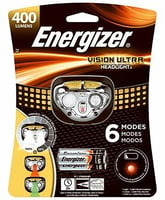 Energizer HDE32E Vision Ultra  20/400 Lumens Red/Green/White IPX4 LED Bulb Black 80 Meters Distance | 039800132093