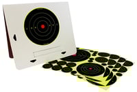 DTK SHT-N-C DLX TGT KIT 4PKShoot-N-C Deluxe Target Kit Self-standing, reusable, heavy-duty cardboard targetstand - 40 Shoot-N-C Targets, including four 8 Inch bulls-eyes, four 5.5 Inch bulls-eyes, eight 3 Inch bulls-eyes, twenty-four 2 Inch bulls-eyes forty 1 Inch pasters.yes, eight 3 Inch bulls-eyes, twenty-four 2 Inch bulls-eyes forty 1 Inch pasters. | 029057342086