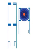 Birchwood Casey 49013 Adjustable Target Stakes  36 Inch Stand Blue Steel Target 36 Inch 2 | 029057490138