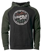 Leupold 177642 Established 1907 Hoodie Charcoal/Green Long Sleeve Large | 030317023072