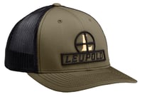 L OPTC FLAT BRIM TRUCK HAT DK GRN/WHT OSFlat Brim Trucker Hat Green Loden/Black - OSFA - Snap Back - Leupold hats are comfortable, breathable and made for everyday style - Semi-structured trucker snapbackback | 030317009472
