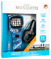 Thermacell MR300MO MR300 Portable Repeller Fishing Bundle Mossy Oak Blue Marlin Effective 15 ft Odorless Scent Repels Mosquito Effective Up to 12 hrs | 843654005058