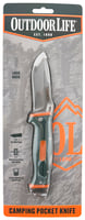 Master Cutlery Outdoor Life Camping Lockback Knife 3 3/4 Inch Blade Green Orange | 805319432265