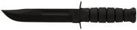 FIGHT CLIP STRT 7IN BDE W/LTHR BLKFull-size Black KA-BAR, Straight Edge Black - Clip point - Straight edge - 7 Inch blade - Ergonomically designed slip-resistant handle - Leather sheath included | 617717212116