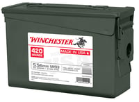 Winchester Ammo WM193420CS USA M193 5.56x45mm NATO 55 gr Full Metal Jacket 840rds/ 420 Bx 2 Cans | 00020892229235