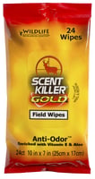 Wildlife Research Scent Killer Field Wipes Gold  br  24 pk. | 024641012956