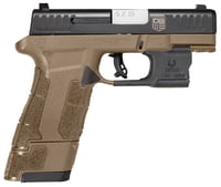 Diamondback DB0301P061 DBAM29 SubCompact 9mm Luger 3.50 Inch 171 Flat Dark Earth Black Nitride Stainless Steel Slide Black Polymer Grip with Viridian Laser  Holster | 810035752672