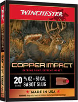 Winchester Ammo X20CLF Copper Impact  20 Gauge 2.75 Inch 3/4 oz Sabot Slug Shot 5 Bx/ 20 Cs | 002089202584