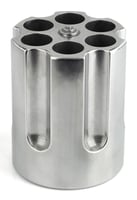 Caliber Gourmet CBG1007 Caliber Gourmet Cylinder Pen Holder Silver Aluminum 3.25 Inch x 2.75 Inch Pistol Cylinder | 024718511849