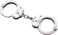 Uzi Accessories UZIHCEUSCNIJ Handcuffs NIJ Silver Steel Includes 2 Keys | 024718513850