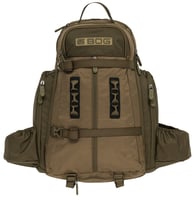 Bog-Pod 1159182 Kinetic Hunting Day Pack Lightweight made of Tear Resistant Nylon with OD Green Finish, YKK Zipper, Rain Cover  Removeable Gun/Bow Boot | 661120651857