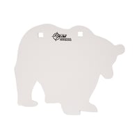 EZ-Aim 15573 Shooting Silhouette  Bear 0.38 Inch Thickness White | 026509062486