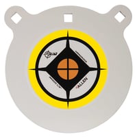 EZ-Aim 15598 Hardrock  8 Inch Black/White/Yellow AR500 Steel Gong, 0.50 Inch Thick, Hanging | 026509064398