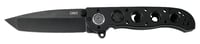 CRKT M1602DB M16 02DB 3.12 Inch Folding Tanto Plain Black Stonewashed D2 Steel Blade/Black Aluminum Handle Includes Pocket Clip | 794023002164