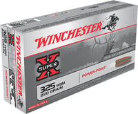 Winchester Ammo X325WSM Super X  325 WSM 220 gr Power Point 20 Per Box/ 10 Case  | .325 WSM | 020892214934