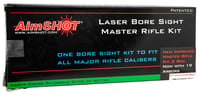AimShot  Master Kit  Multi-Caliber Bore Sight with Red 650nM Laser, Uses L736 Button Cell Batteries  2 AAA Batteries for Battery Pack for Rifles Batteries Not Included | 669256223948