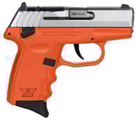 SCCY Industries CPX4TTORRDRG3 CPX4 RD 380 ACP 101 2.96 Inch Orange Polymer/Serrated Stainless Steel Slide/Finger Grooved Orange Polymer Grip | .380 ACP | 810099571592